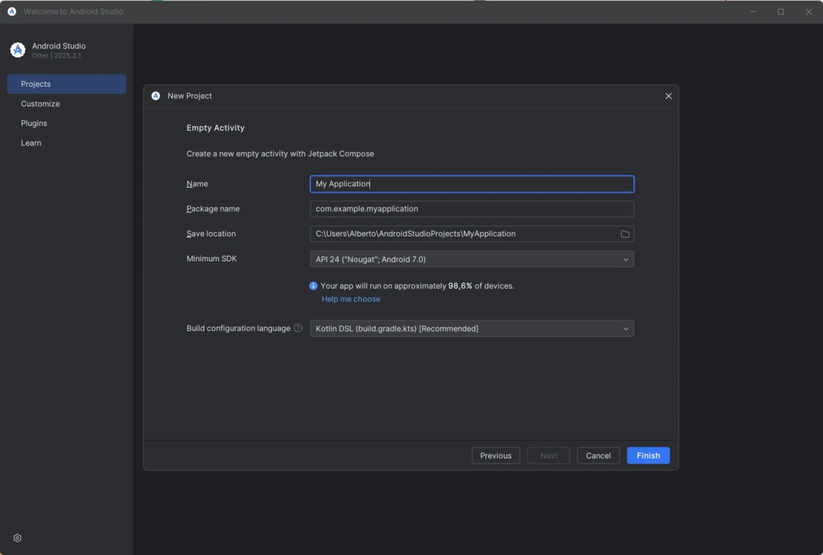 Android Studio UI panel capture for studioandroid.net #4