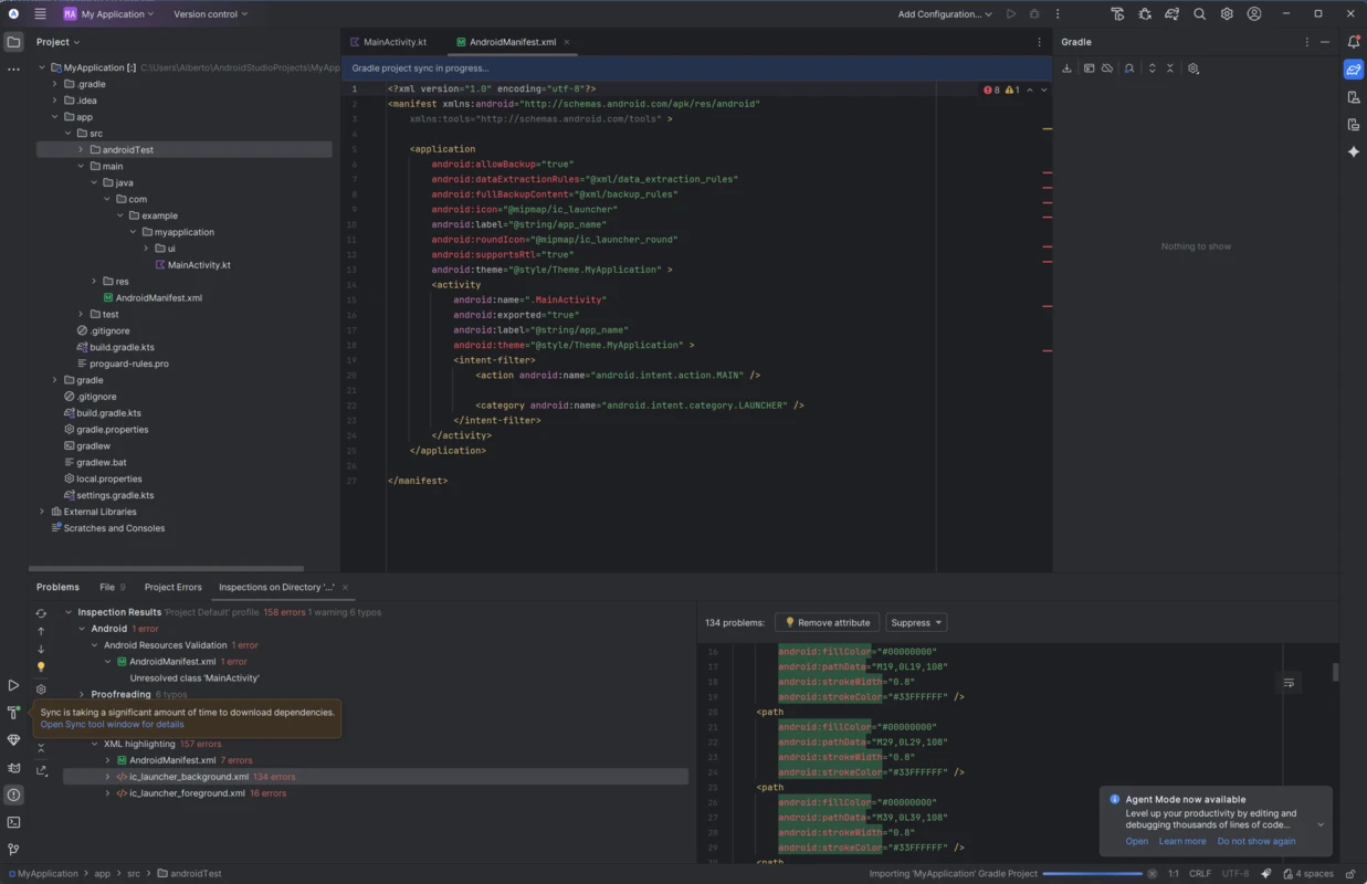 Android Studio UI panel capture for studioandroid.net #5