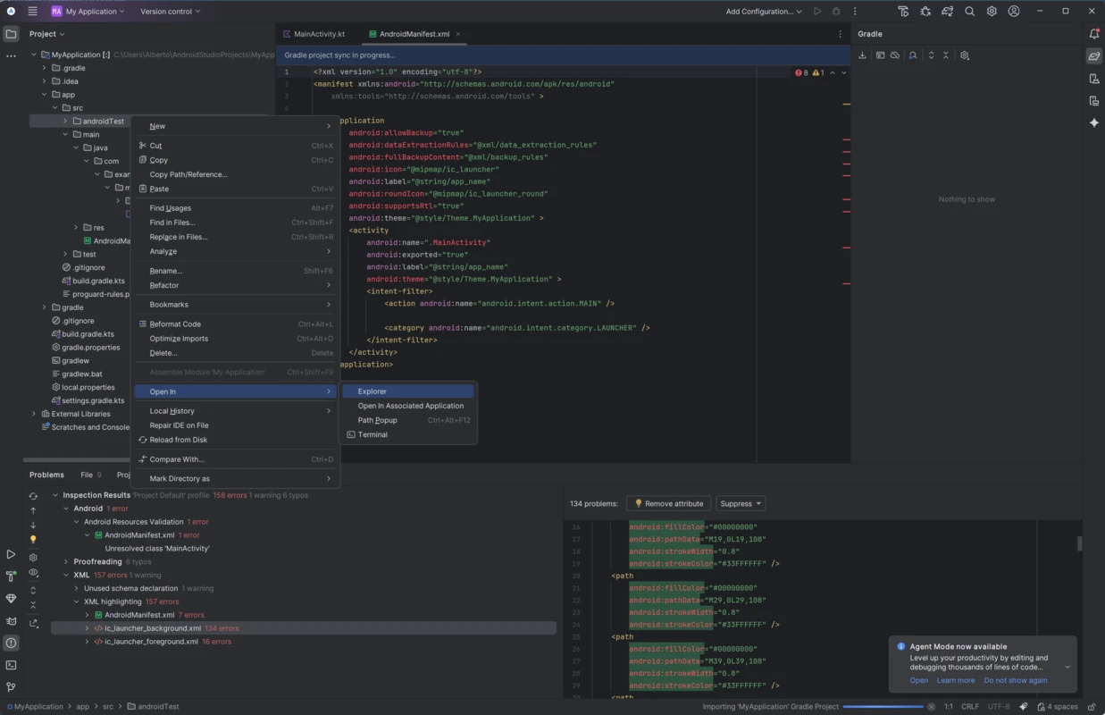 Android Studio UI panel capture for studioandroid.net #8
